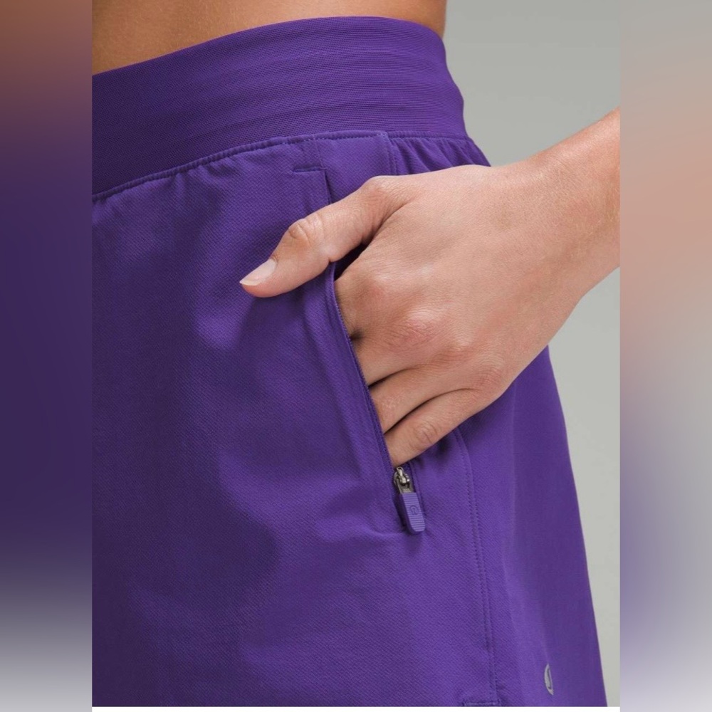 Lululemon License to Train High-Rise Short 4", size 8, Petrol Purple - Picture 5 of 11